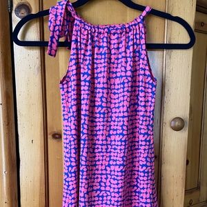Ellie Kai pink and blue children's halter dress